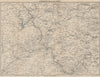 BUILTH & LLANDRINDOD WELLS. Rhayader Presteigne Knighton Radnor Forest 1948 map