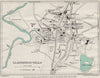 LLANDRINDOD WELLS vintage town/city plan. Wales. WARD LOCK 1948 old map