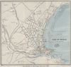 DOUGLAS vintage town/city plan. Isle of Man. WARD LOCK 1929 old vintage map