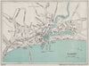 RAMSEY vintage town/city plan. Isle of Man. WARD LOCK 1929 old vintage map