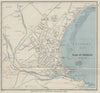 DOUGLAS vintage town/city plan. Isle of Man. WARD LOCK 1936 old vintage map