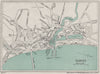 RAMSEY vintage town/city plan. Isle of Man. WARD LOCK 1936 old vintage map