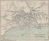 SHANKLIN vintage town/city plan. Isle of Wight. WARD LOCK 1908 old antique map