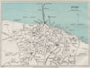 RYDE vintage town/city plan. Isle of Wight. WARD LOCK 1922 old antique map