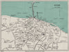 RYDE vintage town/city plan. Isle of Wight. WARD LOCK 1929 old vintage map