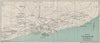 VENTNOR AND BONCHURCH vintage town/city plan. Isle of Wight. WARD LOCK 1929 map