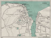 COWES vintage town/city plan. Isle of Wight. WARD LOCK 1929 old vintage map