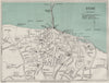 RYDE vintage town/city plan. Isle of Wight. WARD LOCK 1932 old vintage map