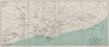 VENTNOR AND BONCHURCH vintage town/city plan. Isle of Wight. WARD LOCK 1932 map