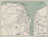 COWES vintage town/city plan. Isle of Wight. WARD LOCK 1932 old vintage map