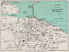 RYDE vintage town/city plan. Isle of Wight. WARD LOCK 1939 old vintage map