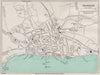 SHANKLIN vintage town/city plan. Isle of Wight. WARD LOCK 1939 old vintage map