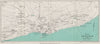 VENTNOR AND BONCHURCH vintage town/city plan. Isle of Wight. WARD LOCK 1939 map