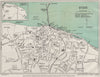 RYDE vintage town/city plan. Isle of Wight. WARD LOCK 1948 old vintage map