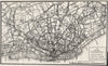 THE LIVERPOOL CORPORATION TRAMWAYS. Everton Bootle Garston. WARD LOCK 1936 map