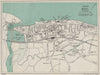 RHYL vintage town/city plan. Wales. WARD LOCK 1930 old vintage map chart