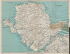 ANGLESEY. Menai Strait Holyhead Bangor Beaumaris Caernarvon. WARD LOCK 1930 map