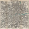 'LONDON AND TWELVE MILES ROUND'. Greater London. WARD LOCK 1953 old map