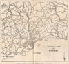 DISTRICT MAP OF LOOE. West Looe East Looe Polperro. Cornwall. WARD LOCK 1935