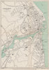 LOWESTOFT vintage town/city plan. Suffolk. WARD LOCK 1950 old vintage map