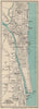 YARMOUTH AND GORLESTON vintage town/city plan. Norfolk. WARD LOCK 1950 old map