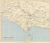 WEYMOUTH environs. Chesil Beach Portland Dorchester Bridport. Dorset 1938 map