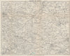 MALVERN HILLS area. Wye Valley Hereford Gloucester Cheltenham Ledbury 1928 map