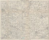 MALVERN HILLS area. Wye Valley Hereford Gloucester Cheltenham Ledbury 1928 map