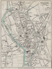WORCESTER vintage town/city plan. Worcestershire. WARD LOCK 1928 old map