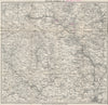 PEAK DISTRICT SOUTH. Matlock Dovedale Derby Buxton Chesterfield 1925 old map