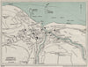 LYNTON & LYNMOUTH vintage town/city plan. Devon. WARD LOCK 1934 old map