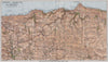 LYNTON & LYNMOUTH area topo map. Exmoor. Devon. WARD LOCK 1934 old vintage