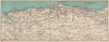 LYNTON environs. Exmoor. North Devon coast. WARD LOCK 1948 old vintage map