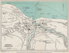 LYNTON & LYNMOUTH vintage town/city plan. Devon. WARD LOCK 1951 old map