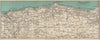 LYNTON environs. Exmoor. North Devon coast. WARD LOCK 1951 old vintage map