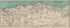 LYNTON environs. Exmoor. North Devon coast. WARD LOCK 1951 old vintage map