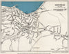 MINEHEAD vintage town/city plan. Somerset. WARD LOCK 1954 old vintage map