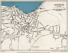 MINEHEAD vintage town/city plan. Somerset. WARD LOCK 1954 old vintage map