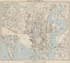 SOUTHAMPTON vintage town/city plan. Hampshire. WARD LOCK 1938 old vintage map