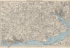 THE NEW FOREST & environs. Bournemouth Southampton Ringwood. WARD LOCK 1939 map