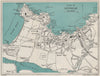 NEWQUAY vintage town/city plan. Cornwall. WARD LOCK 1924 old antique map chart