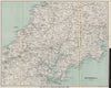 MID-CORNWALL. Carrick Roads Truro Newquay Redruth Falmouth St Austell 1924 map