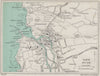 BUDE vintage town/city plan. Cornwall. WARD LOCK 1936 old vintage map chart