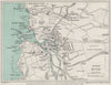 BUDE vintage town/city plan. Cornwall. WARD LOCK 1948 old vintage map chart