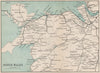NORTH WALES. Rhyl Flint. WARD LOCK 1893 old antique vintage map plan chart