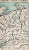 SNOWDONIA Llandudno Bangor Tremadoc. Railways. North Wales. WARD LOCK 1893 map