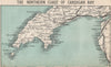 LLYN PENINSULA & TREMADOG BAY. Harlech Pwllheli. North Wales. WARD LOCK 1893 map