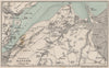 BANGOR vintage town/city plan. Menai Bridge. Wales. WARD LOCK 1901 old map