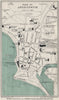 ABERYSTWYTH vintage town/city plan. Wales. WARD LOCK 1913 old antique map