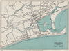 PWLLHELI vintage town/city plan. Wales. WARD LOCK 1913 old antique map chart